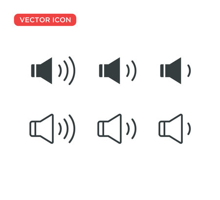 Sound Icon Vector Illustration Design Editable Resizable EPS 10のイラスト素材