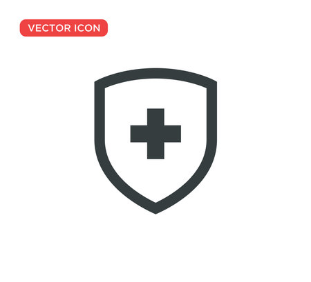 Shield Protection Icon Vector Illustration Designのイラスト素材