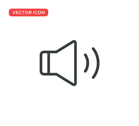 Sound Icon Vector Illustration Design Editable Resizable EPS 10のイラスト素材