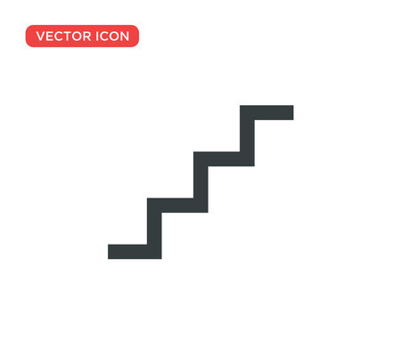 Stairs Icon Vector Illustration Designのイラスト素材