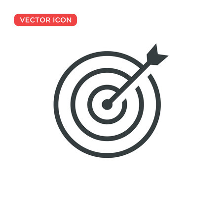 Target Icon Vector Illustration Design Editable Resizable EPS 10のイラスト素材