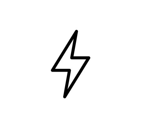 Lightning Bolt Icon Logo Vector Illustration Design Editable Resizable EPS 10のイラスト素材