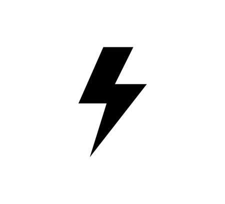 Lightning Bolt Icon Logo Vector Illustration Design Editable Resizable EPS 10のイラスト素材