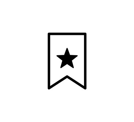 Bookmark Icon Logo Vector Illustration Design Editable Resizable EPS 10のイラスト素材