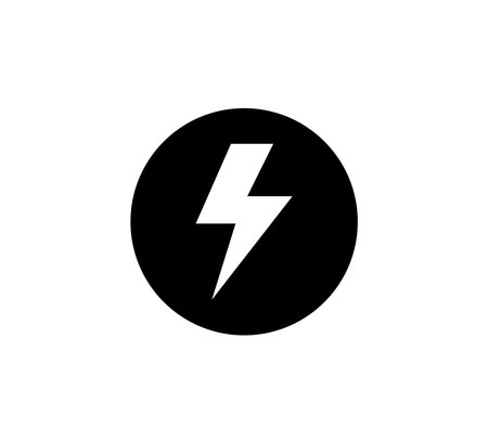 Lightning Bolt Icon Logo Vector Illustration Design Editable Resizable EPS 10のイラスト素材
