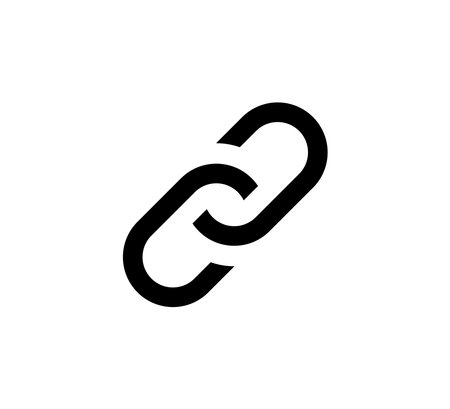 Chain Icon Logo Vector Illustration Design Editable Resizable EPS 10のイラスト素材