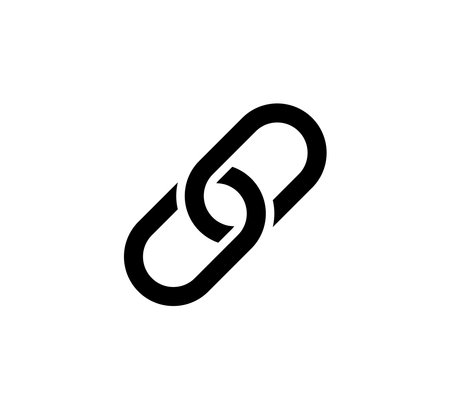Chain Icon Logo Vector Illustration Design Editable Resizable EPS 10のイラスト素材