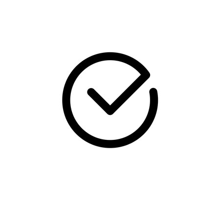 Check Mark Symbol Icon Logo Vector Illustration Design Editable Resizable EPS 10のイラスト素材