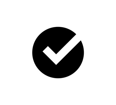 Check Mark Symbol Icon Logo Vector Illustration Design Editable Resizable EPS 10のイラスト素材