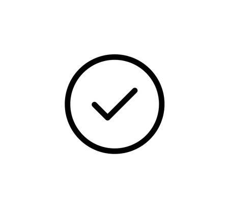 Check Mark Symbol Icon Logo Vector Illustration Design Editable Resizable EPS 10のイラスト素材