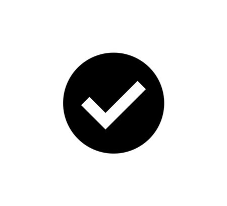 Check Mark Symbol Icon Logo Vector Illustration Design Editable Resizable EPS 10のイラスト素材