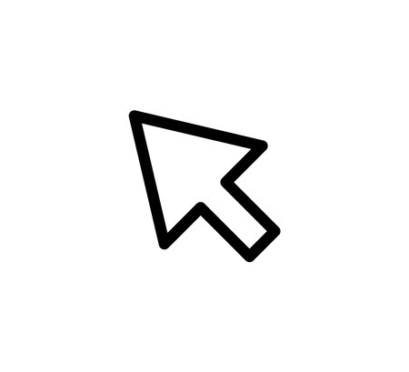 Pointer Arrow Icon Logo Vector Illustration Design Editable Resizable EPS 10のイラスト素材