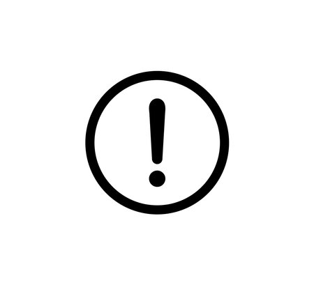 Exclamation Sign Symbol Icon Logo Vector Illustration Design Editable Resizable EPS 10のイラスト素材