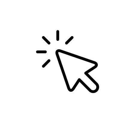 Pointer Arrow Icon Logo Vector Illustration Design Editable Resizable EPS 10のイラスト素材
