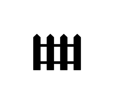 Fence Icon Logo Vector Illustration Design Editable Resizable EPS 10のイラスト素材