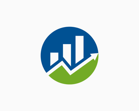 Financial Insurance Chart Diagram Logo Vector Illustration Template Design Editable Resizable EPS 10のイラスト素材
