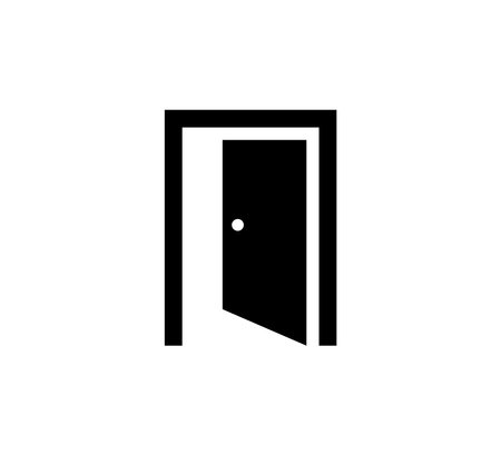 Door Icon Logo Vector Illustration Design Editable Resizable EPS 10のイラスト素材