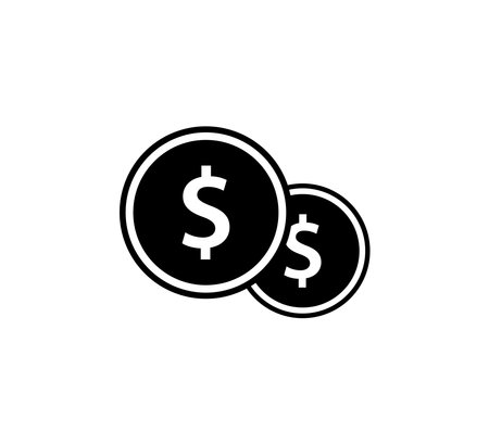 Money Dollar Sign Icon Logo Vector Illustration Design Editable Resizable EPS 10のイラスト素材