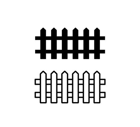Fence Icon Logo Vector Illustration Design Editable Resizable EPS 10のイラスト素材
