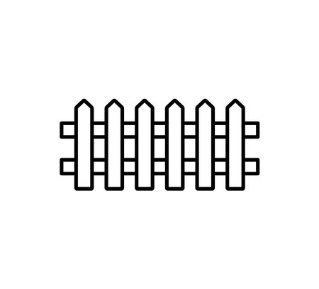 Fence Icon Logo Vector Illustration Design Editable Resizable EPS 10のイラスト素材
