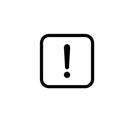 Exclamation Sign Symbol Icon Logo Vector Illustration Design Editable Resizable EPS 10のイラスト素材