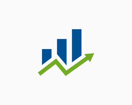 Financial Insurance Chart Diagram Logo Vector Illustration Template Design Editable Resizable EPS 10のイラスト素材