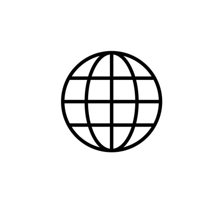 Global Network Icon Logo Vector Illustration Design Editable Resizable EPS 10のイラスト素材