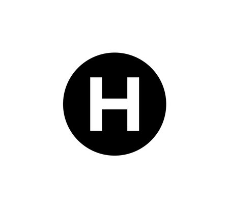 Helipad Symbol Icon Logo Vector Illustration Design Editable Resizable EPS 10のイラスト素材