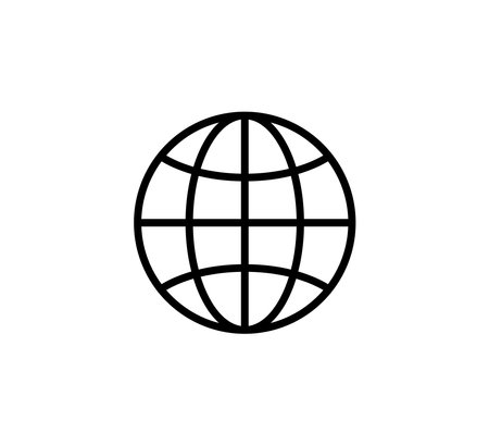 Global Network Icon Logo Vector Illustration Design Editable Resizable EPS 10のイラスト素材