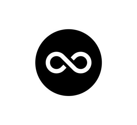 Infinity Symbol Icon Logo Vector Illustration Design Editable Resizable EPS 10のイラスト素材