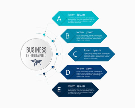 Business Infographics Collection Vector Illustration Design Editable Resizableのイラスト素材