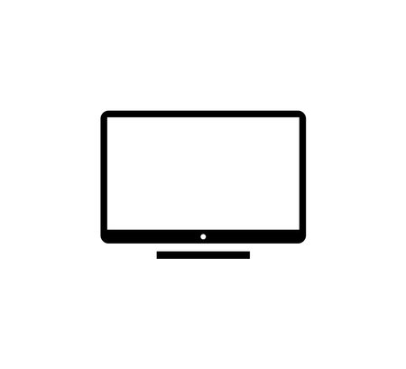 Monitor Computer Icon Logo Vector Illustration Design Editable Resizableのイラスト素材