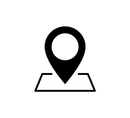 Pin Locator Icon Logo Vector Illustration Design Editable Resizableのイラスト素材