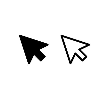 Pointer Arrow Icon Logo Vector Illustration Design Editable Resizableのイラスト素材