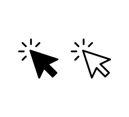 Pointer Arrow Icon Logo Vector Illustration Design Editable Resizableのイラスト素材