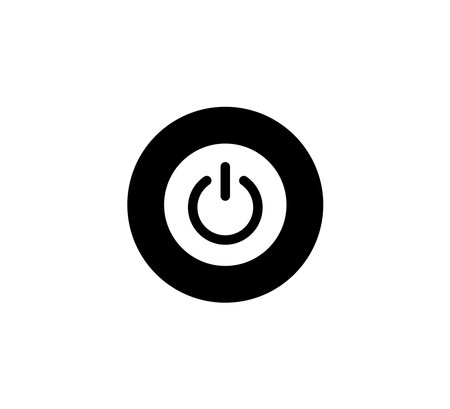 Power Switch Button Icon Logo Vector Illustration Design Editable Resizableのイラスト素材
