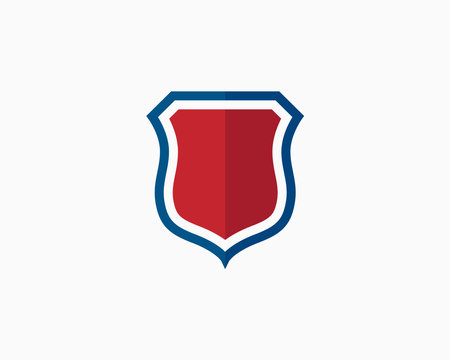 Shield Logo Vector Icon Illustration Template Design Editable Resizableのイラスト素材