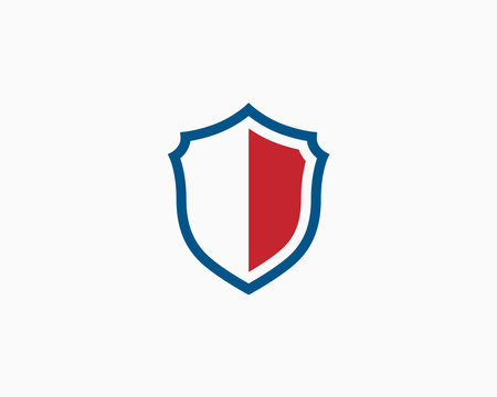 Shield Logo Vector Icon Illustration Template Design Editable Resizableのイラスト素材