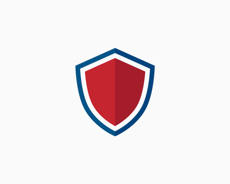 Shield Logo Vector Icon Illustration Template Design Editable Resizableのイラスト素材