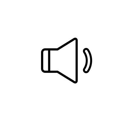 Sound Speaker Symbol Icon Logo Vector Illustration Design Editable Resizableのイラスト素材