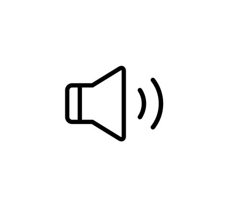 Sound Speaker Symbol Icon Logo Vector Illustration Design Editable Resizableのイラスト素材