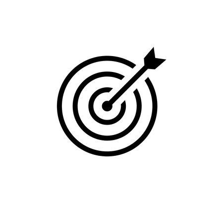 Target Mark Symbol Icon Vector Illustration Design Editable Resizableのイラスト素材