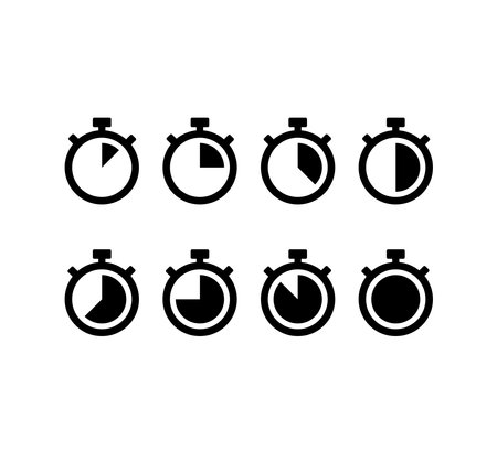 Stopwatch Timer Icon Logo Vector Illustration Design Editable Resizable
