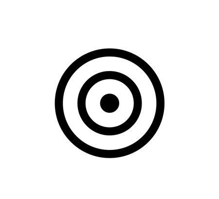 Target Mark Symbol Icon Vector Illustration Design Editable Resizableのイラスト素材