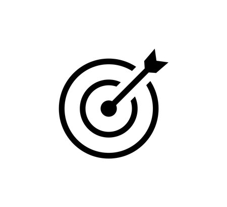 Target Mark Symbol Icon Vector Illustration Design Editable Resizableのイラスト素材
