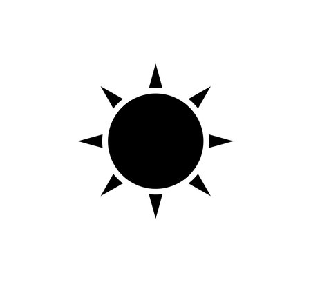 Sun Icon Logo Vector Illustration Design Editable Resizableのイラスト素材