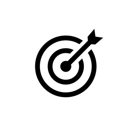 Target Mark Symbol Icon Vector Illustration Design Editable Resizableのイラスト素材