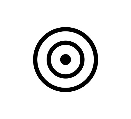 Target Mark Symbol Icon Vector Illustration Design Editable Resizableのイラスト素材