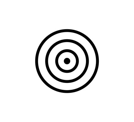 Target Mark Symbol Icon Vector Illustration Design Editable Resizableのイラスト素材