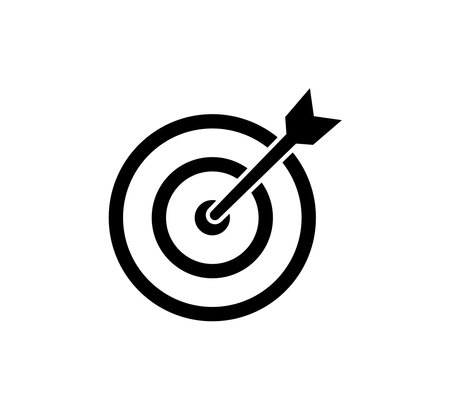 Target Mark Symbol Icon Vector Illustration Design Editable Resizableのイラスト素材